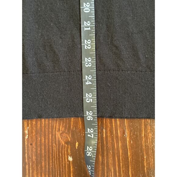 VTG Loft Wool Blend Lightweight Peterpan Collar M Black Wednesday Adams Preppy - Picture 12 of 13